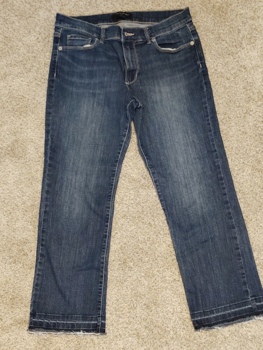 Banana Republic Dark Blue Straight-Leg Jeans